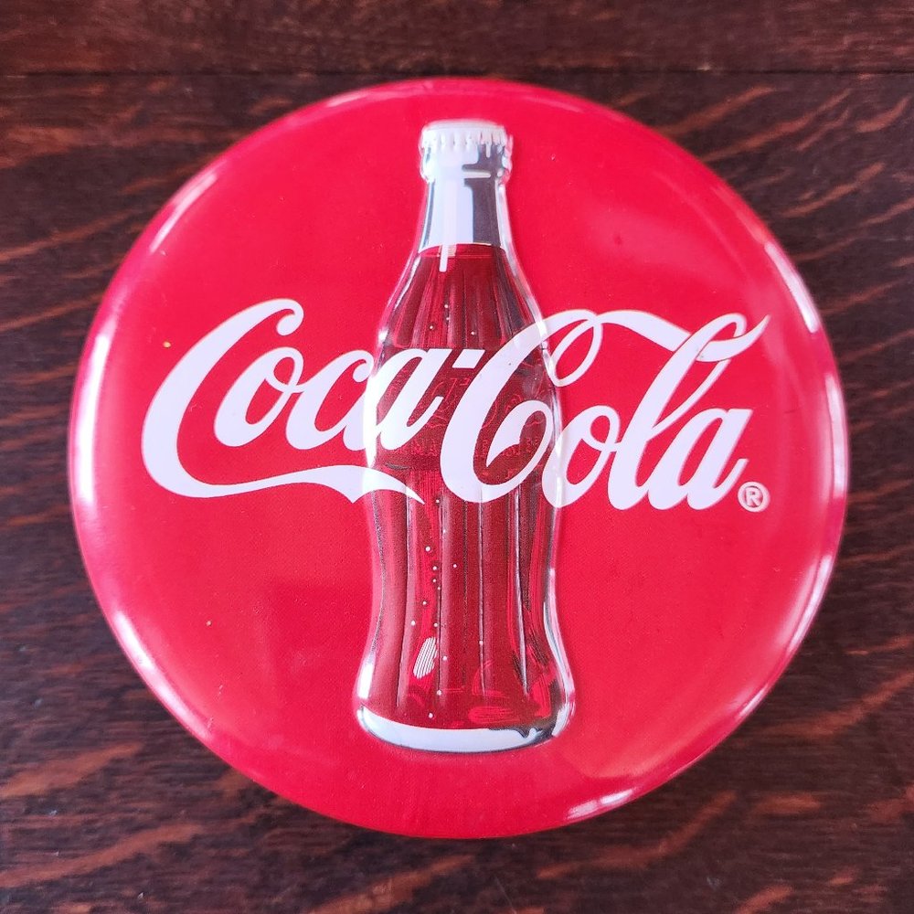 Coca Cola Collectible Round Metal Tin
